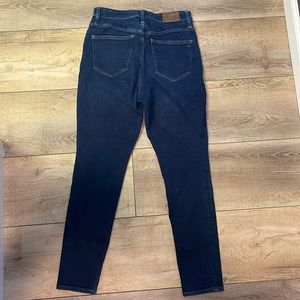 Madewell Curvy High Rise Skinny Jean Tencel Denim Stretch Dark Wash 28